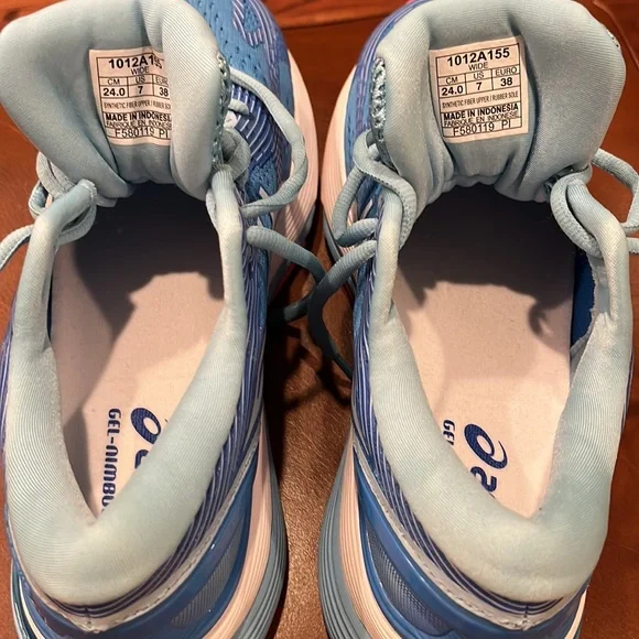 ASICS GEL-Nimbus 21 in Blue Coast/Skylight - size 7 wide - NWOT - Picture 6 of 9